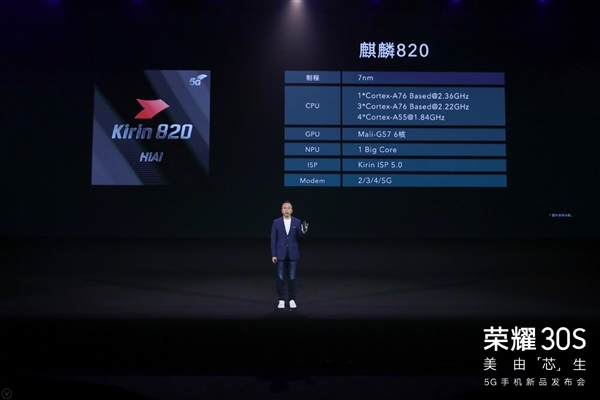 Glory 30S brings Kirin 820 to reduce the dimension and fight against 5G mobile phones. Spring is still here.